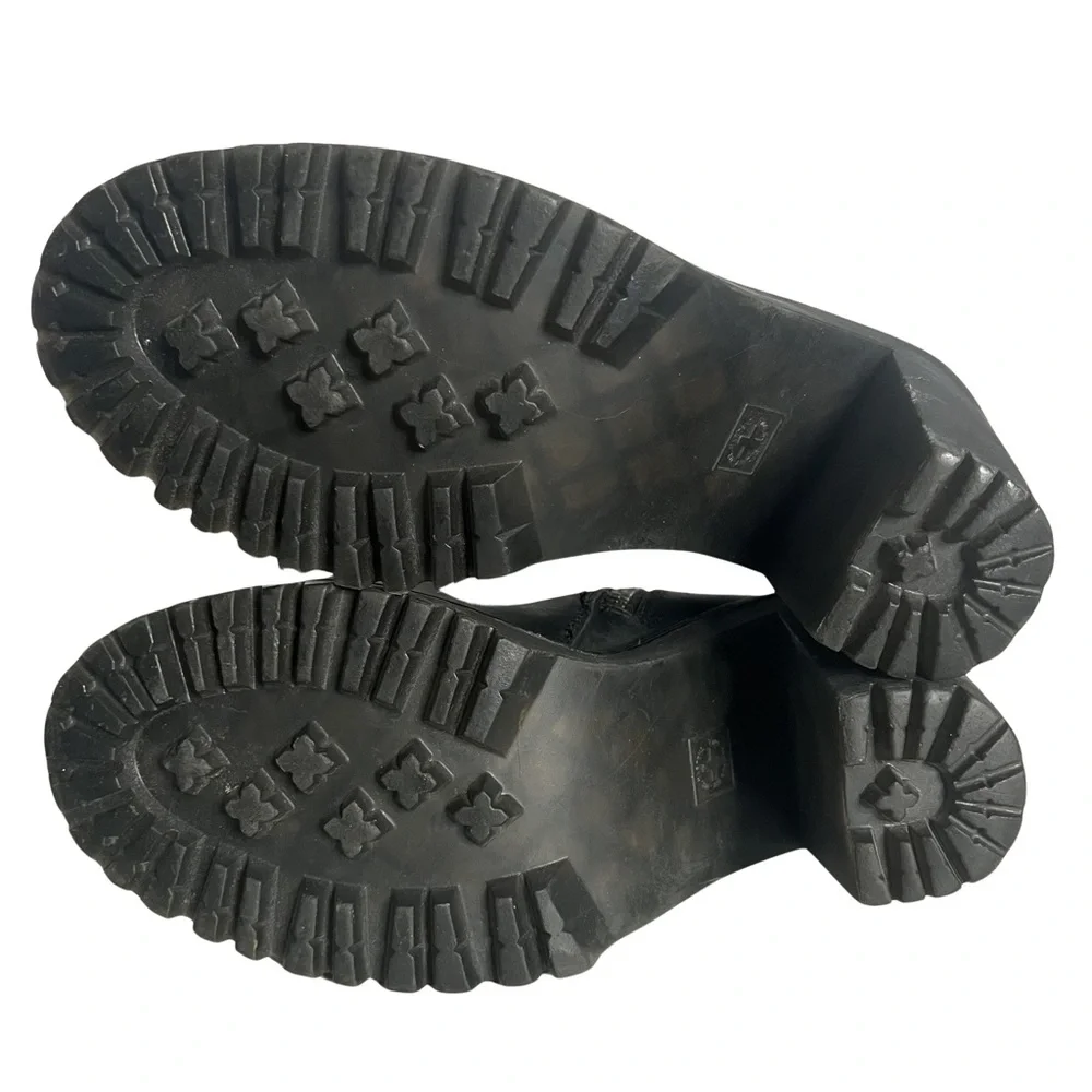 Dr. Martens Magdalena Women’s Black Leather Heeled Chelsea Boots Size 7 - Picture 7 of 9